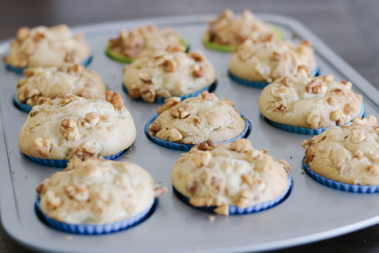 Banana nut blender muffins; gluten & dairy free